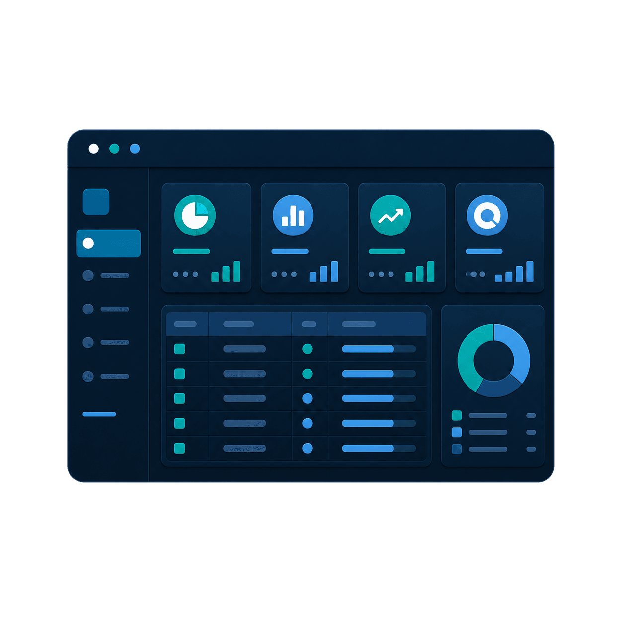 Un tableau de bord logiciel avec des outils opérationnels modulaires
