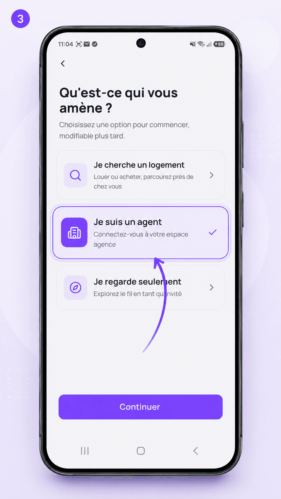 Écran 3 de l'application mobile Immo-Manager