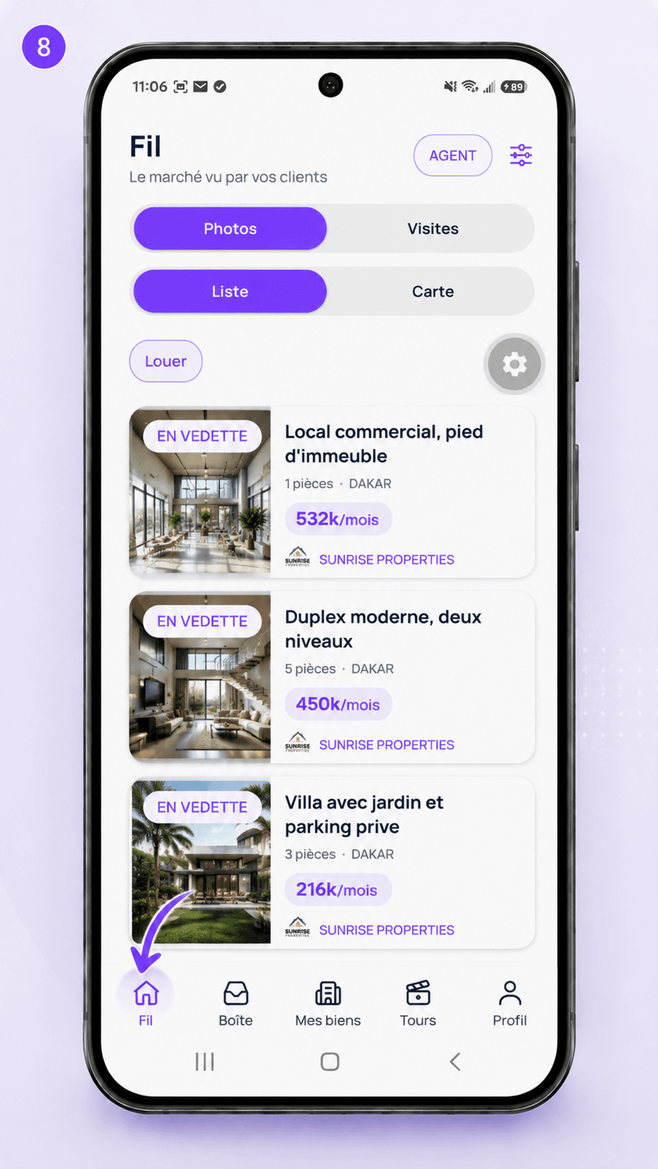 Écran 8 de l'application mobile Immo-Manager